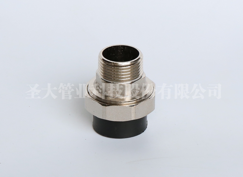 HDPE外丝铜活接（承插）